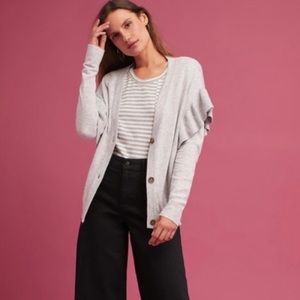 Anthropologie/ line and dot size medium gray sweater. Worn a few times. Good con